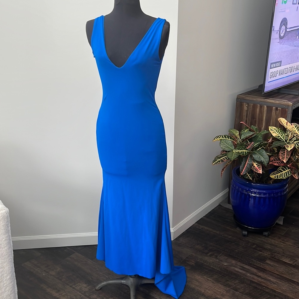Blue dress prom